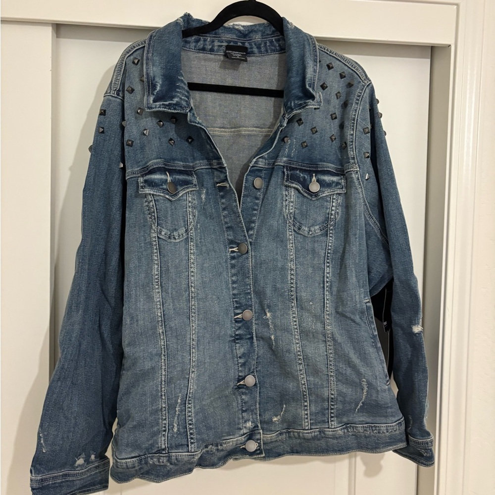 Torrid Blue Studded Jean Jacket